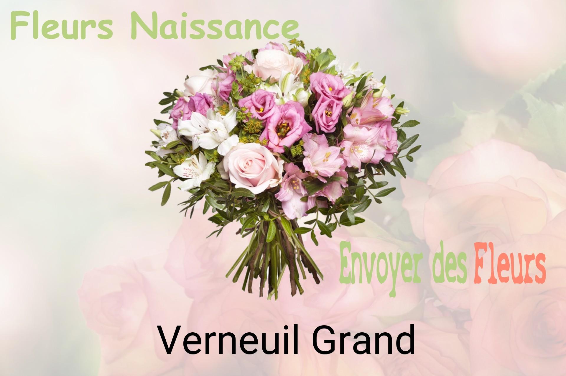Bouquet de fleurs de naissance livré à Verneuil-Grand