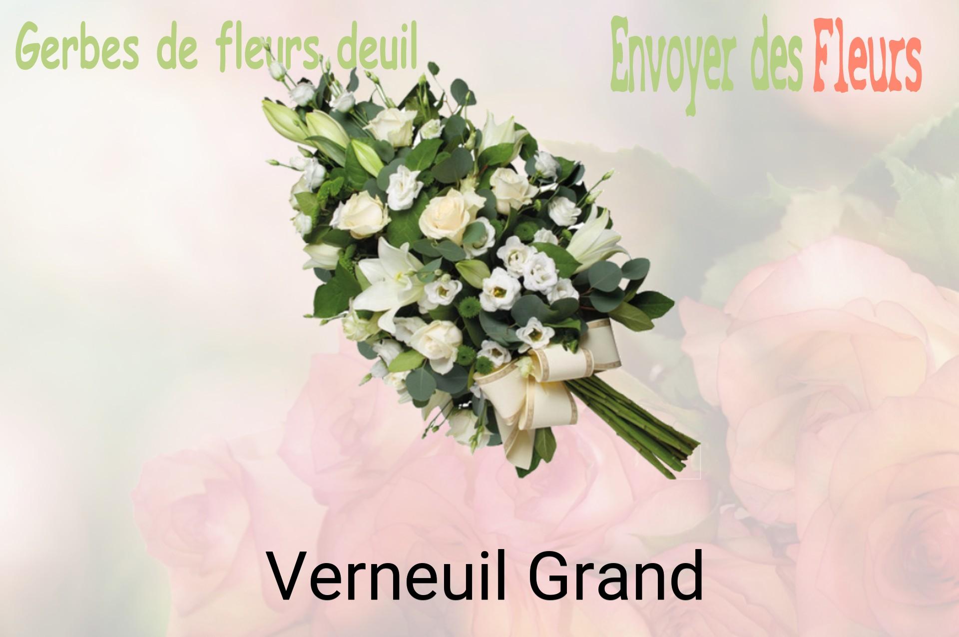 Gerbe de fleurs de deuil livrée à Verneuil-Grand